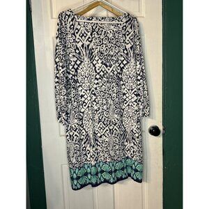 Lilly Pulitzer Women's 100% Pima Cotton Dress With Bold Print Size L